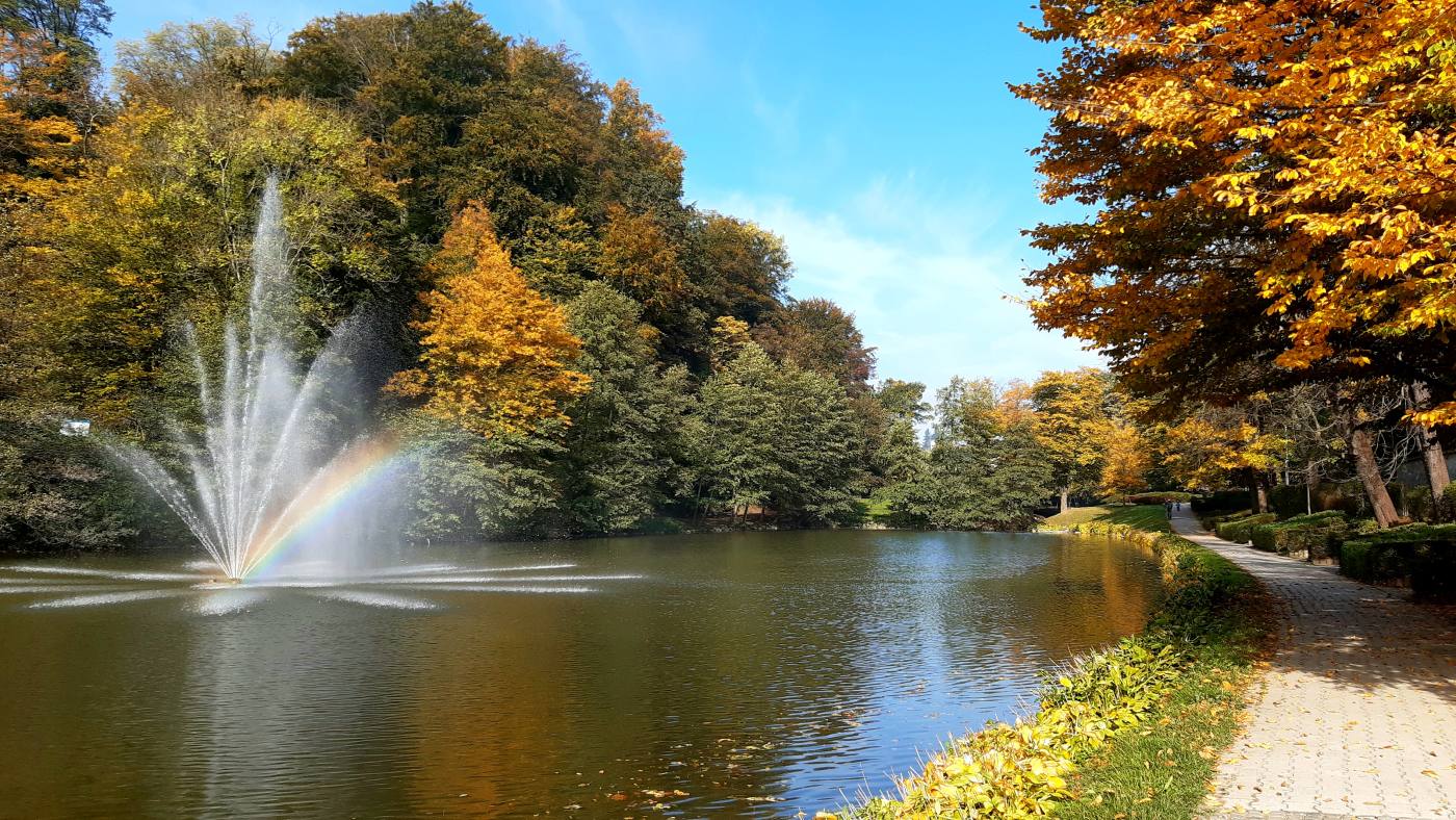 Jeseni pri Treh ribnikih v Mariborskem parku
